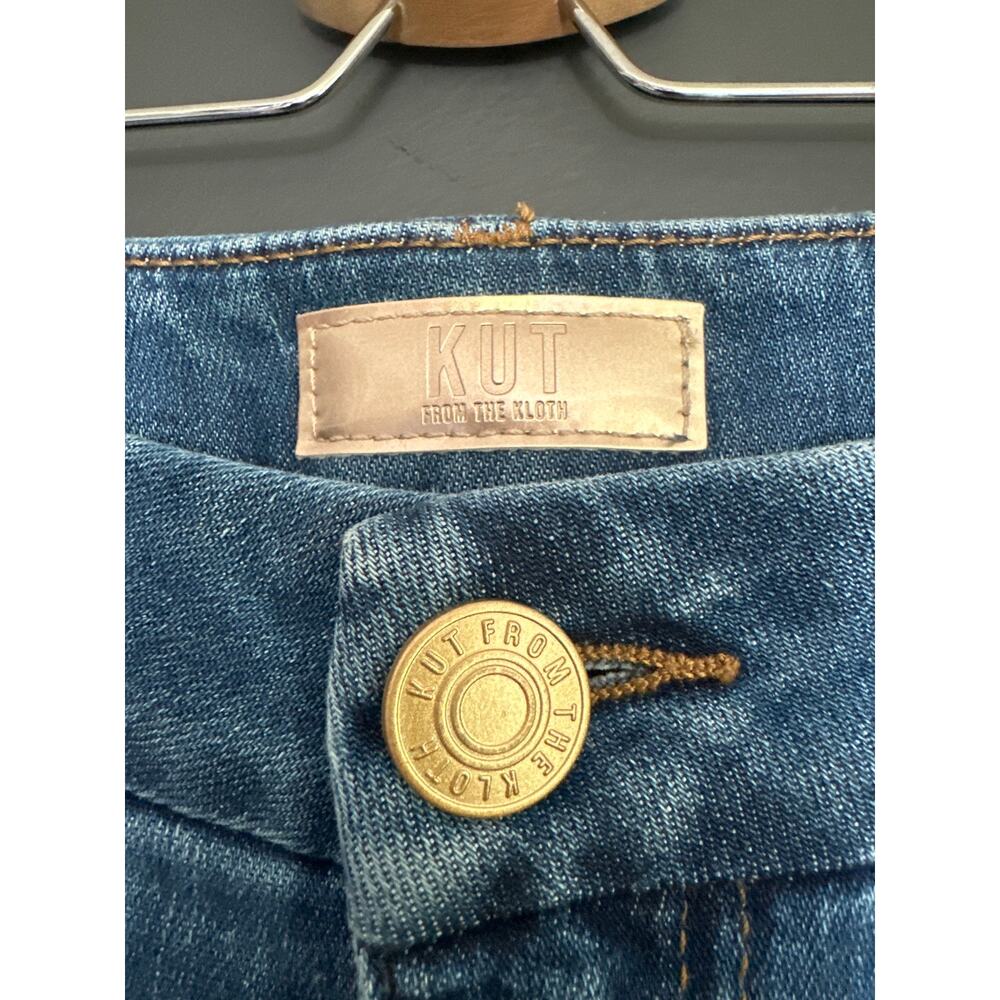 Kut from the Kloth Meg High Rise Wide Leg Blue Jeans in Adorably Wash Size 6 - Picture 8 of 11